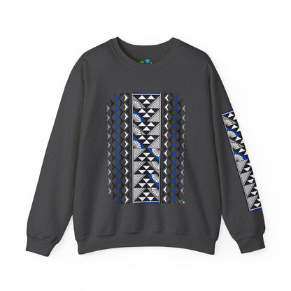 Sun and Rain in Blue/Silver Unisex Sweatshirt