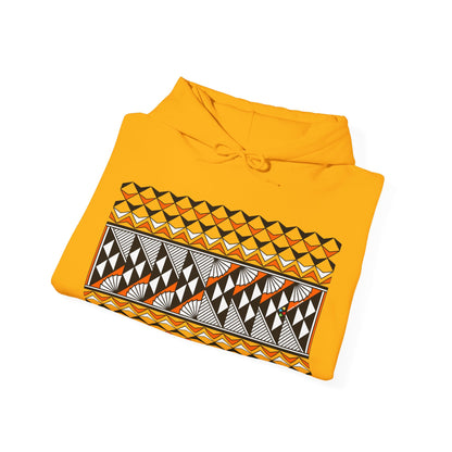 Sun and Rain in Orange Unisex Hoodie