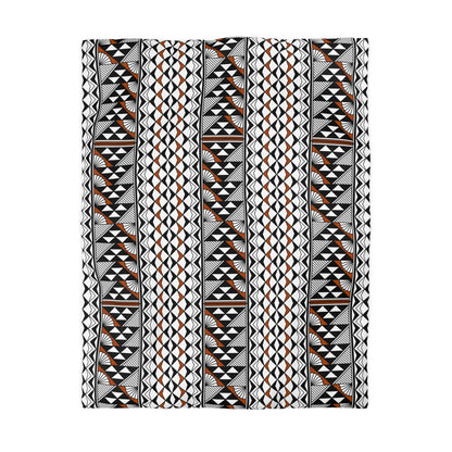 Sun and Rain in Rust Microfiber Duvet Cover