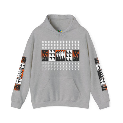 Blessed Feathers in Orange Unisex Hoodie