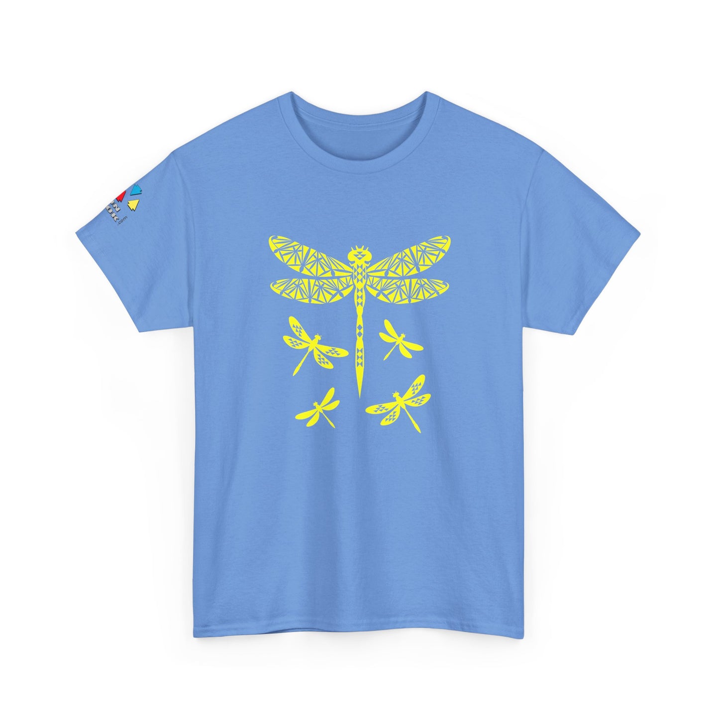 Native Dragonfly in Yellow Gildan Unisex Tee