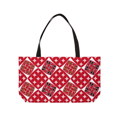 Red Native Universe Weekender Tote Bag