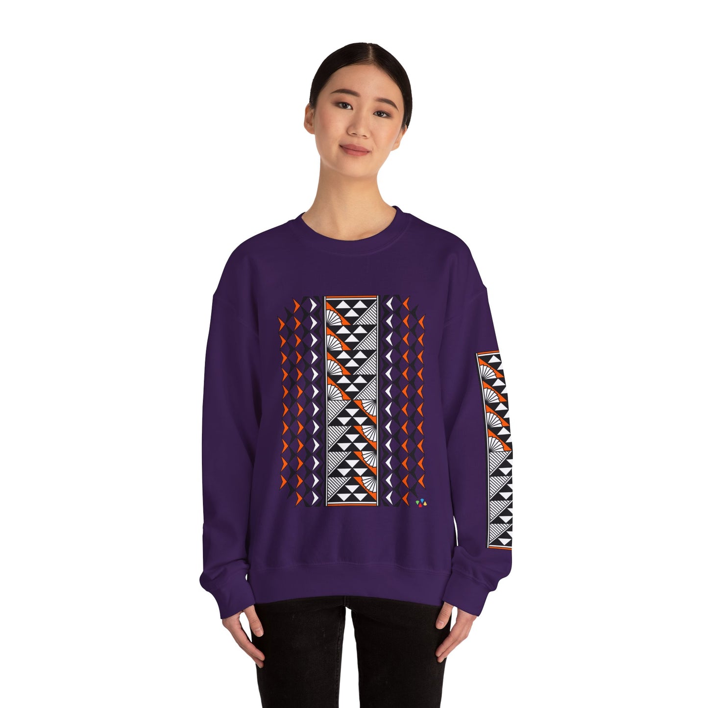 Sun and Rain in Orange Unisex Sweatshirt