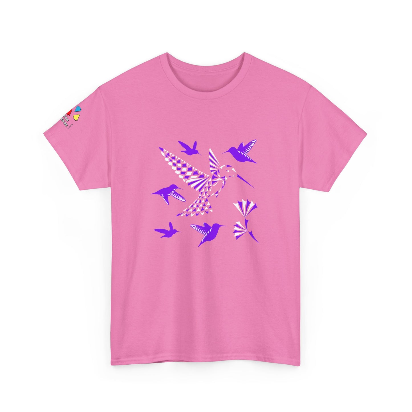 Hummingbird Blessing in Purple Gildan Unisex Tee