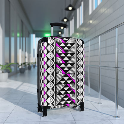 Southwest Rain and Sun in Pink Suitcases