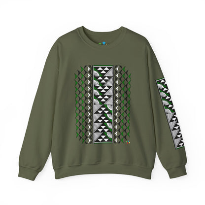 Sun and Rain in Green Unisex Sweatshirt