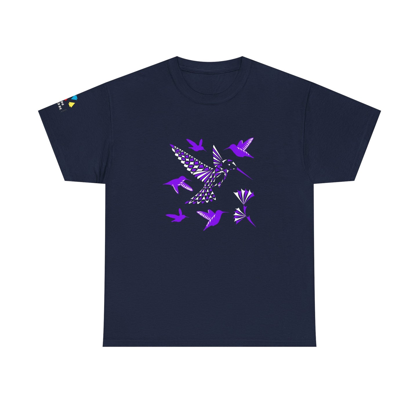Hummingbird Blessing in Purple Gildan Unisex Tee