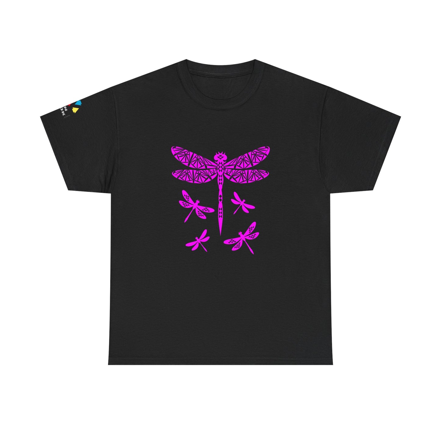 Native Dragonfly in Pink Gildan Unisex Tee