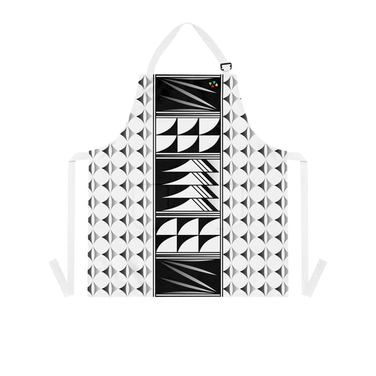Feather Blessing on White Two Pocket Apron