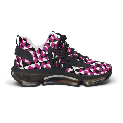 Sacred Mountains on Pink Women's Mesh Sneakers