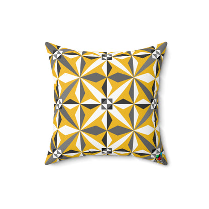 Morning Star in Yellow Square Pillow
