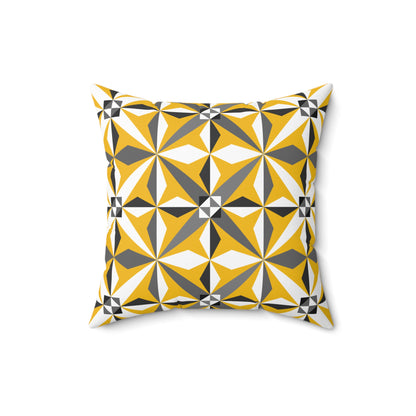 Morning Star in Yellow Square Pillow