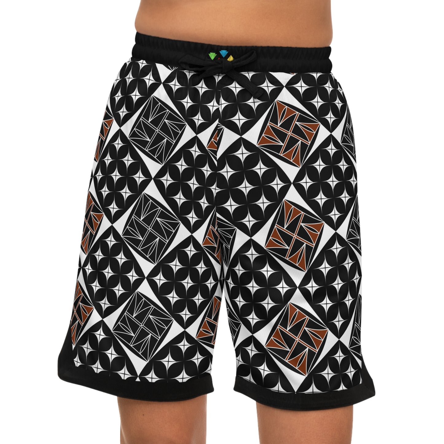 Sacred Universe in Black Basketball Rib Shorts