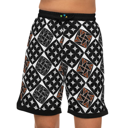 Sacred Universe in Black Basketball Rib Shorts