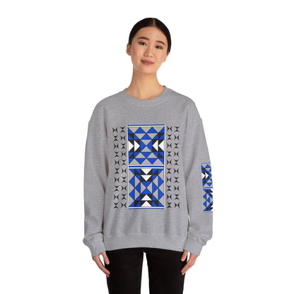 Sacred Mountains in Blue Unisex Sweatshirt
