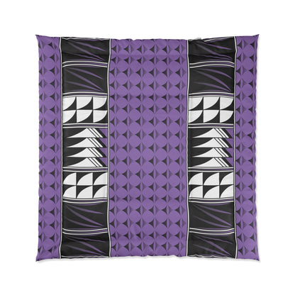 Southwest Feather Blessing on Light Purple Comforter