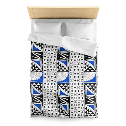 Southwest Sunrise in Blue Microfiber Duvet Cover