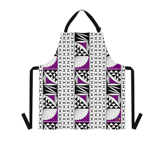 Southwest Sunrise 3 Row Purple Two Pocket Apron