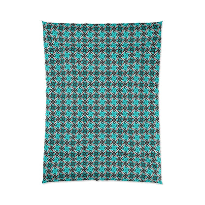 Sacred Winds in Turquoise Comforter