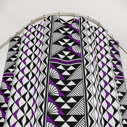 Southwest Rain and Sun in Purple Shower Curtains