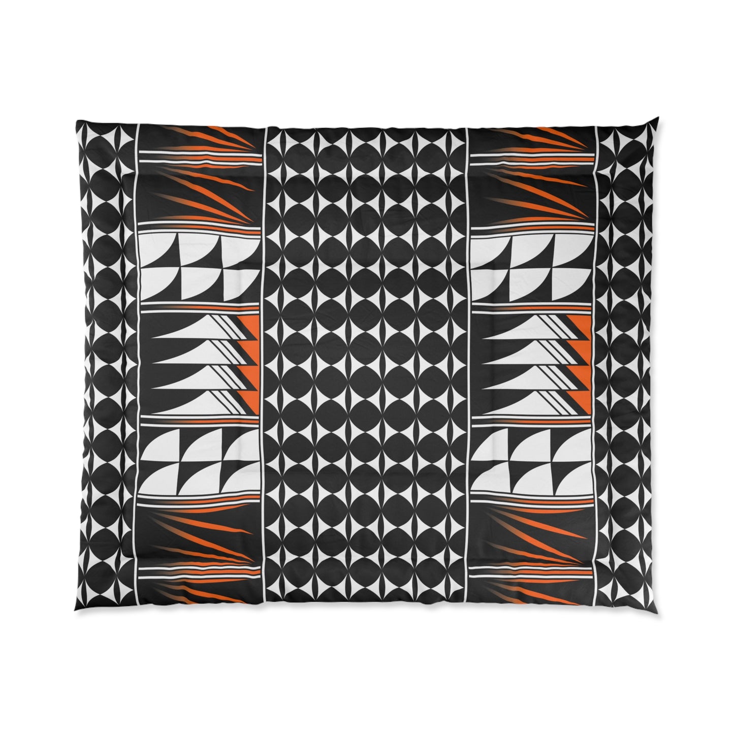 Southwest Feather Blessing in Orange Comforter