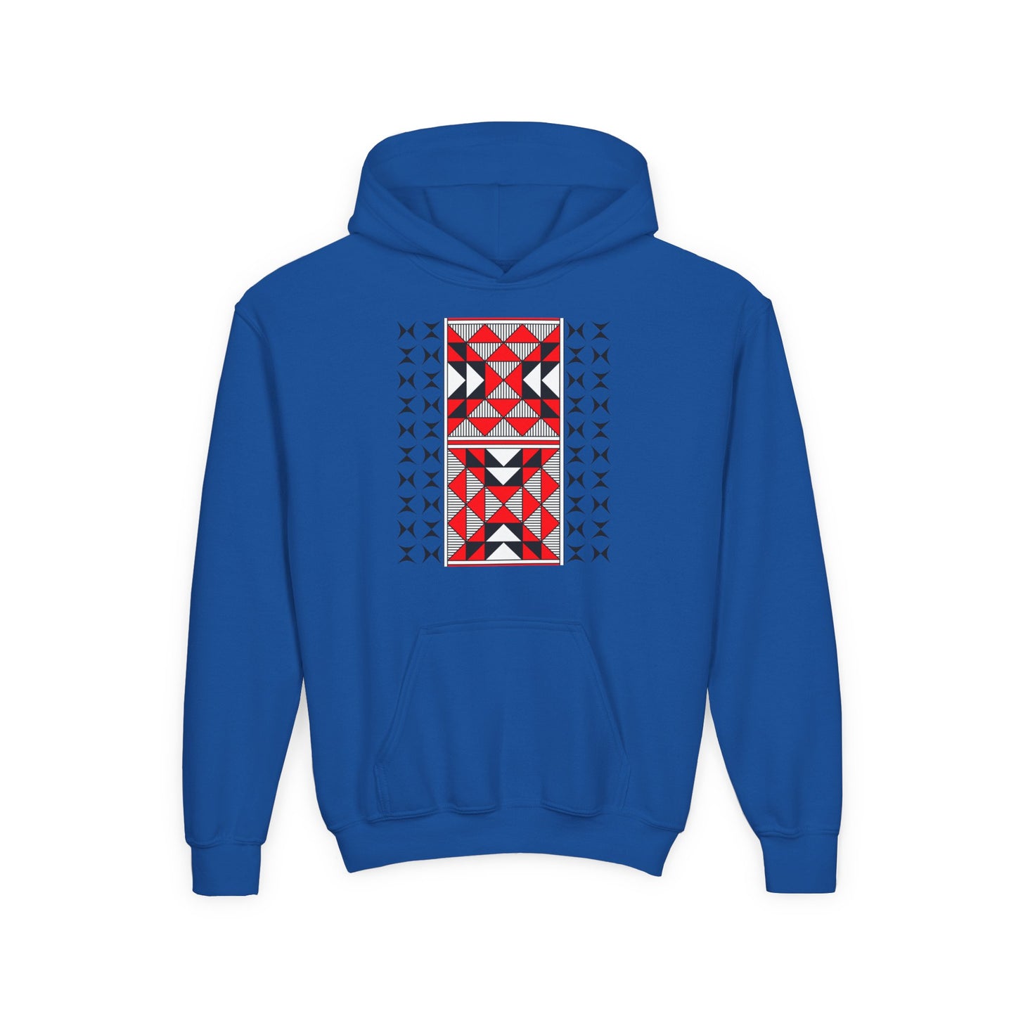 Sacred Mountains in Red Youth Heavy Blend Hooded Sweatshirt
