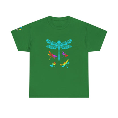 Rainbow Native Dragonfly Gildan Unisex Tee