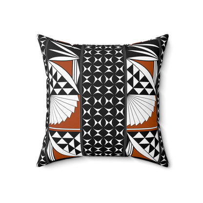 Southwest Sunset in Rust Square Pillow