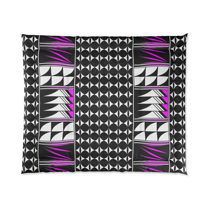 Southwest Feather Blessing in Pink Comforter