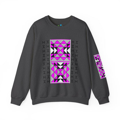 Sacred Mountains in Pink Unisex Sweatshirt