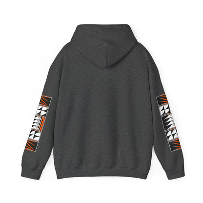 Blessed Feathers in Orange Unisex Hoodie