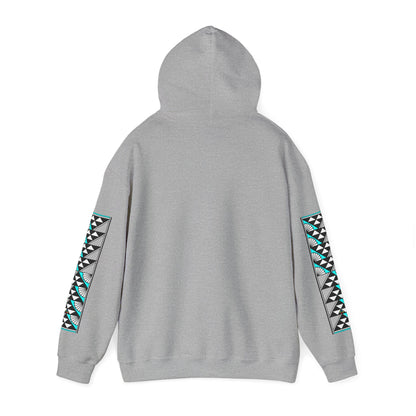 Sun and Rain in Turquoise Unisex Hoodie