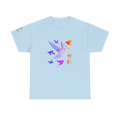 Rainbow Hummingbird Blessing Gildan Unisex Tee