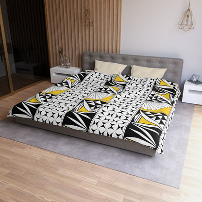 Southwest Sunrise in Yellow Microfiber Duvet Cover