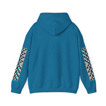 Sun and Rain in Turquoise Unisex Hoodie
