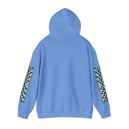 Sun and Rain in Turquoise Unisex Hoodie