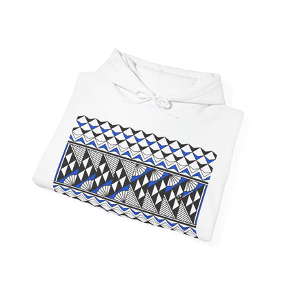 Sun and Rain in Blue Unisex Hoodie