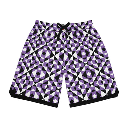 Light Purple Sacred Mountains Basketball Rib Shorts