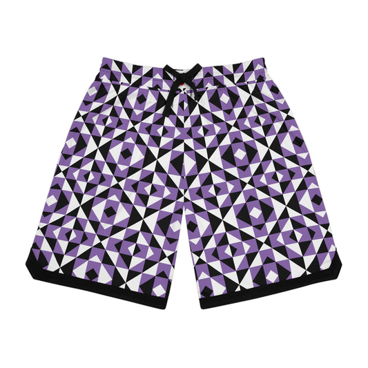 Light Purple Sacred Mountains Basketball Rib Shorts