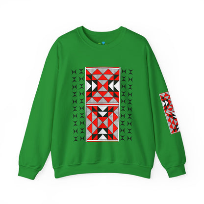 Sacred Mountains in Red Unisex Sweatshirt