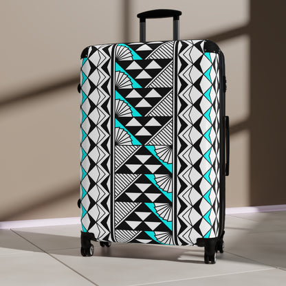 Southwest Rain and Sun in Turquoise Suitcases