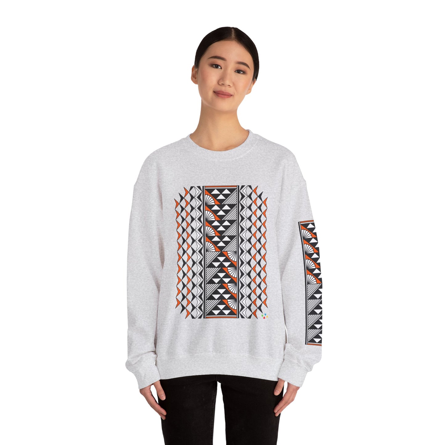Sun and Rain in Orange Unisex Sweatshirt