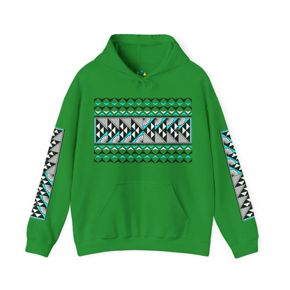Sun and Rain in Turquoise Unisex Hoodie