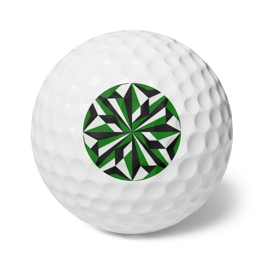 Desert Flower in Green Golf Balls, 6pcs