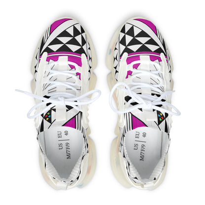 Southwest Sunrise in Pink Women's Mesh Sneakers