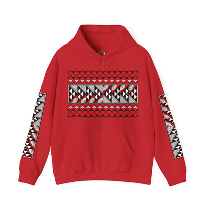 Sun and Rain in Red Unisex Hoodie