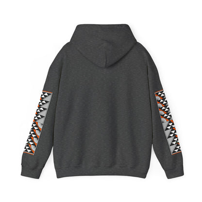 Sun and Rain in Orange Unisex Hoodie