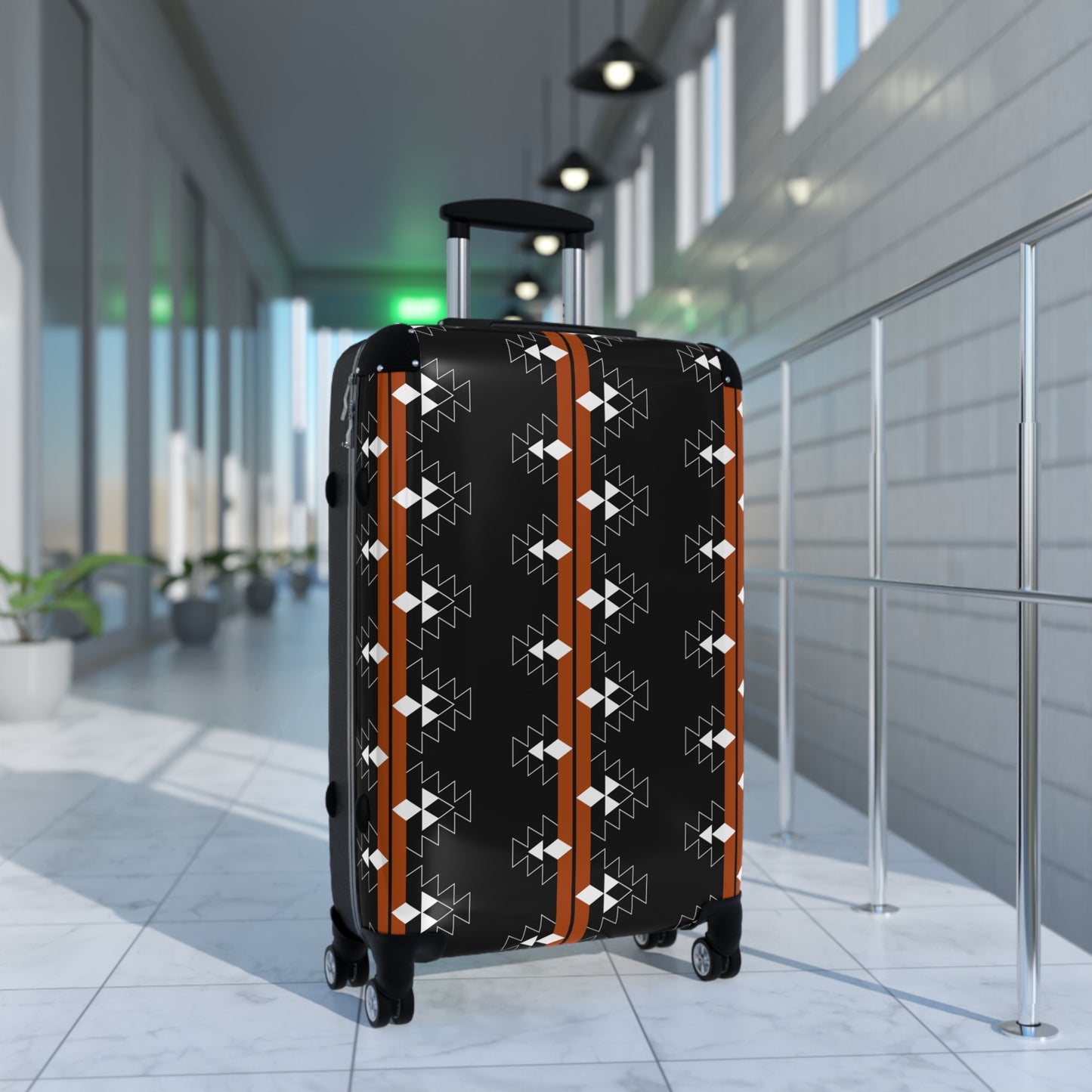 Rust Native Woven Stories Suitcases