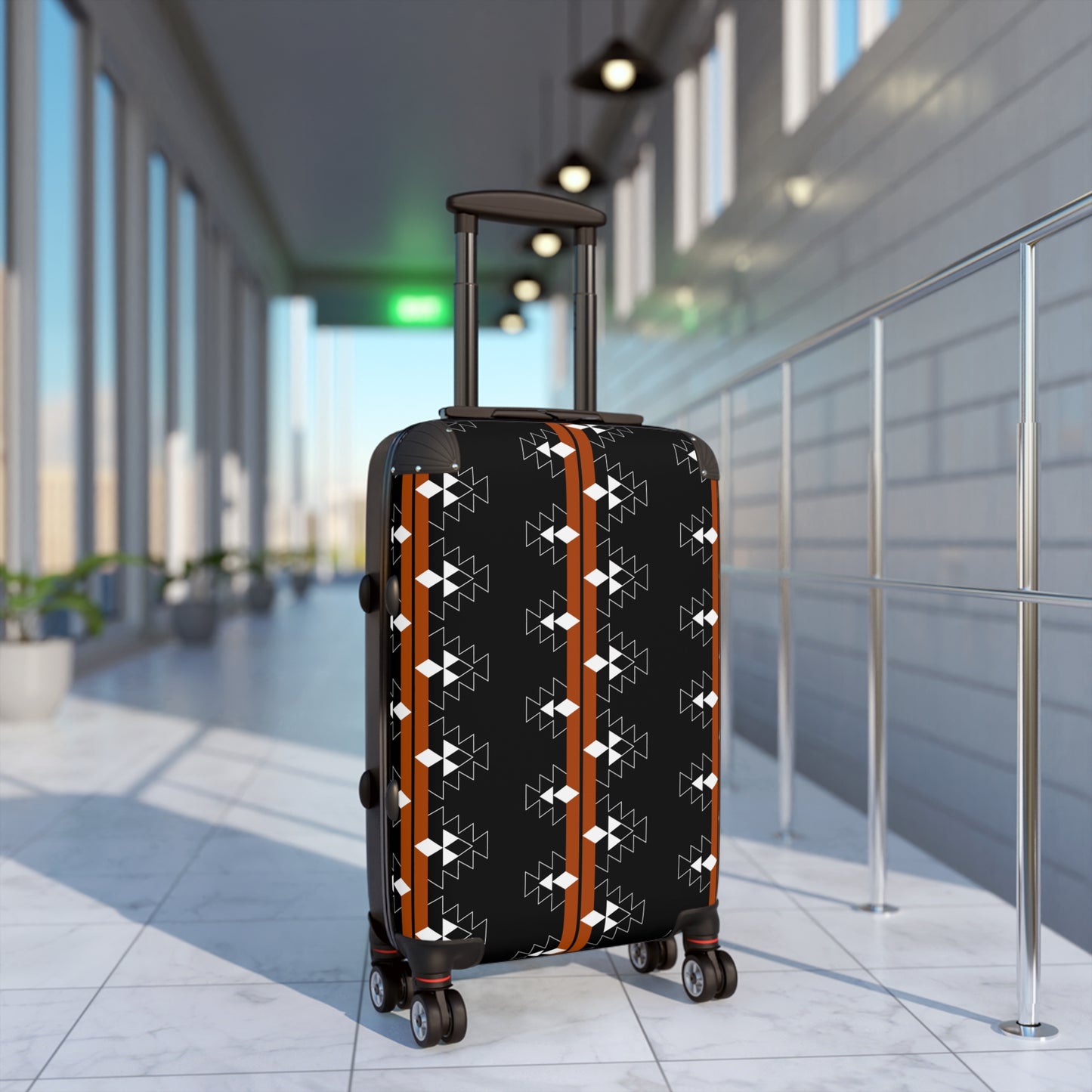 Rust Native Woven Stories Suitcases