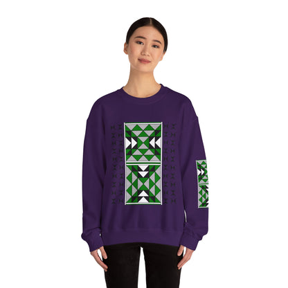 Sacred Mountains in Green Unisex Sweatshirt